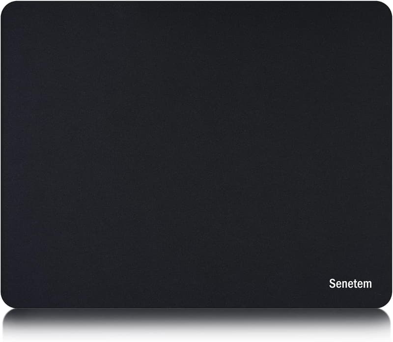 薄型ゲーミングマウスパッド 小型 280×220mm 滑り止め 黒