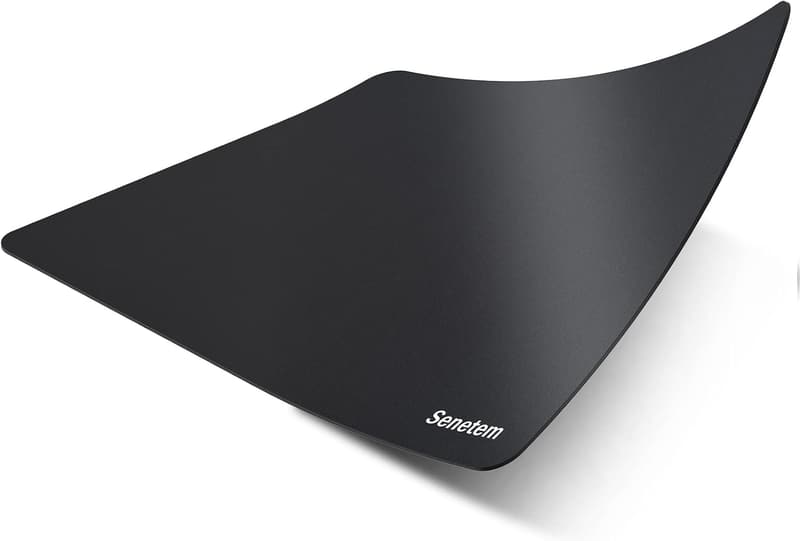 薄型ゲーミングマウスパッド 小型 280×220mm 滑り止め 黒