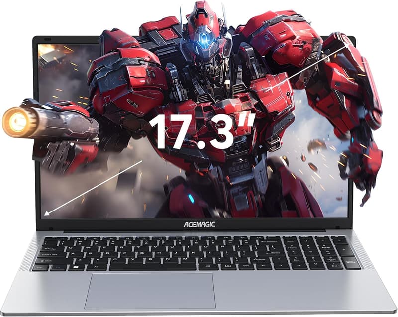 2024年版 ACEMAGIC N97 17.3インチノートパソコン Intel N97/16GB/512GB SSD/フルHD/大容量バッテリー/Windows 11