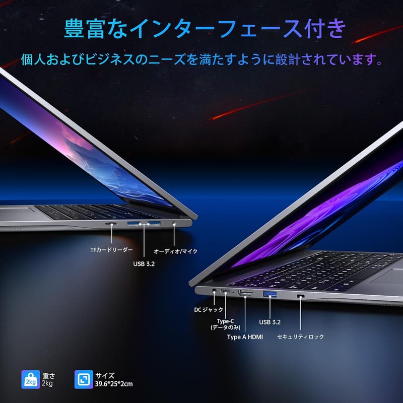 2024年版 ACEMAGIC N97 17.3インチノートパソコン Intel N97/16GB/512GB SSD/フルHD/大容量バッテリー/Windows 11