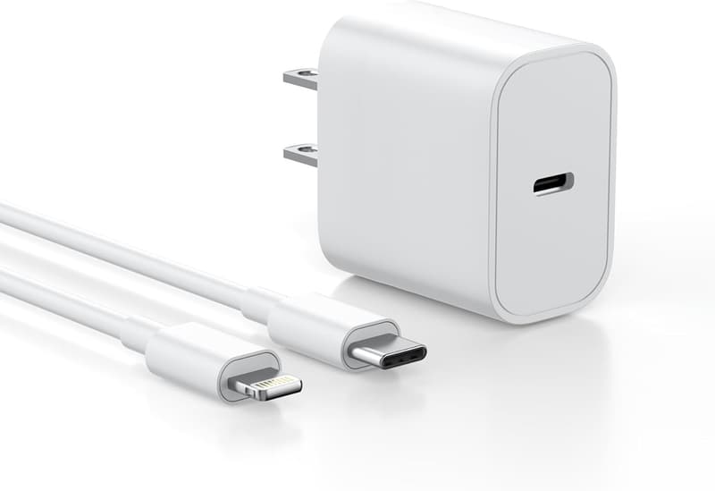 iPhone対応 20W PD急速充電器 USB-Cケーブル2m付き MFi/PSE認証
