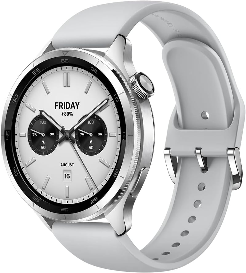 Xiaomi Watch S4 1.43インチ有機ELスマートウォッチ シルバー ジェスチャー制御 最大15日間稼働