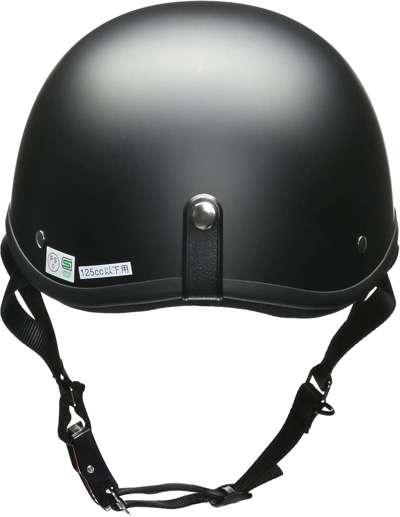 バイクヘルメット ハーフ DALE マットブラック フリーサイズ (57-60cm) 125cc以下用