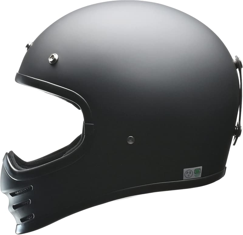 バイク用フルフェイスヘルメット マットブラック フリーサイズ (57-60cm)