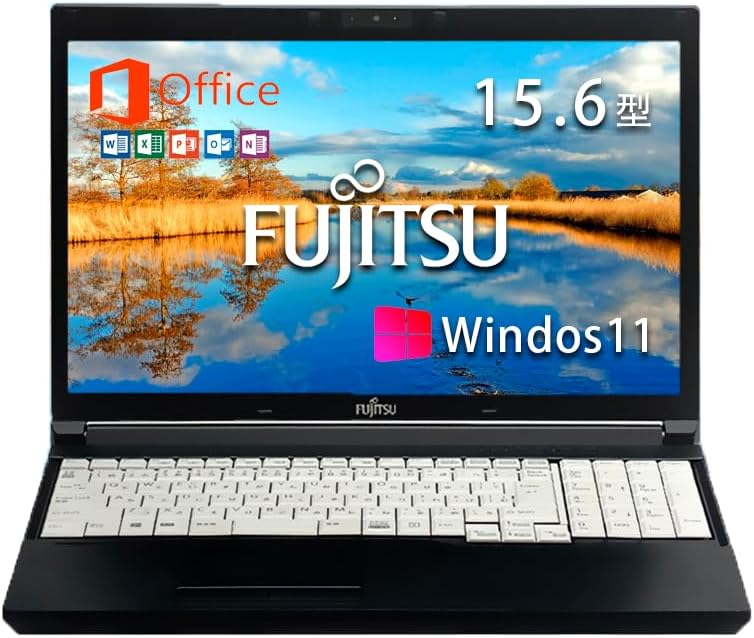 富士通ノートパソコン LIFEBOOK A748(第8世代Core i5・8GBメモリ・SSD 256GB・Win11・MS Office 2019 H&B・整備済み)