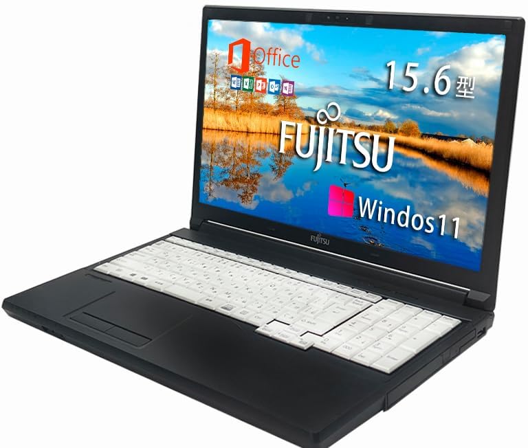 富士通ノートパソコン LIFEBOOK A748(第8世代Core i5・8GBメモリ・SSD 256GB・Win11・MS Office 2019 H&B・整備済み)