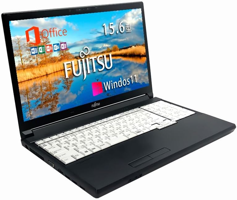 富士通ノートパソコン LIFEBOOK A748(第8世代Core i5・8GBメモリ・SSD 256GB・Win11・MS Office 2019 H&B・整備済み)