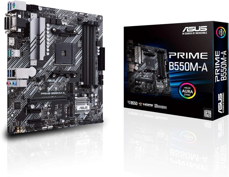 ASUS PRIME B550M-A MicroATX マザーボード (AM4, AMD B550)