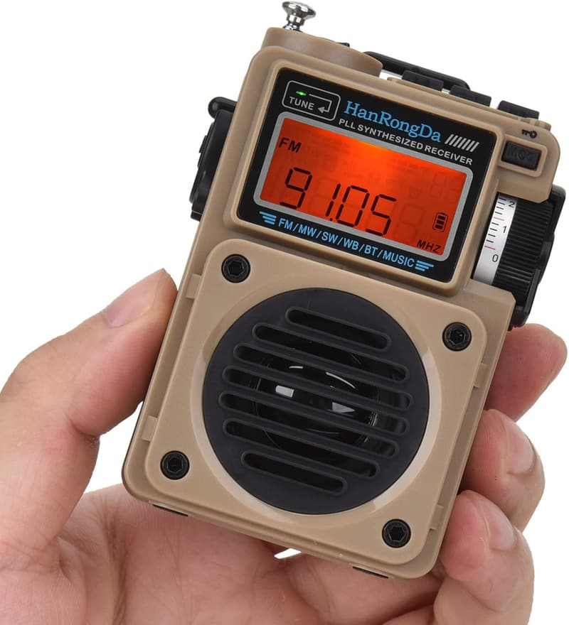 アウトドア用充電式Bluetoothスピーカー・小型ラジオHRD701 (FM/AM/短波/ワイドFM対応)