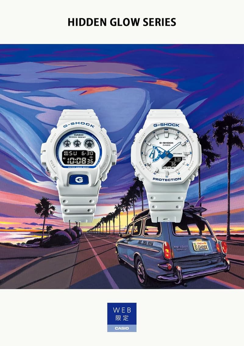 HIDDEN GLOWシリーズ メンズ腕時計 DW-6900HDS-7A1JF ホワイト【国内正規品】