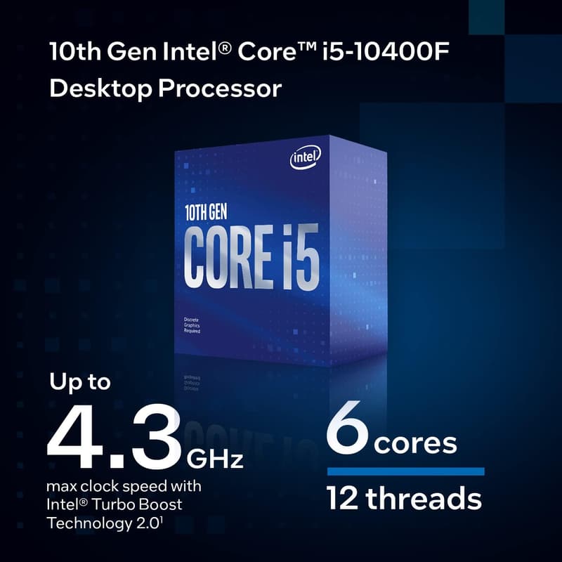 第10世代 Intel Core i5-10400F 2.9GHz 6コアCPU【BOX】 日本正規品