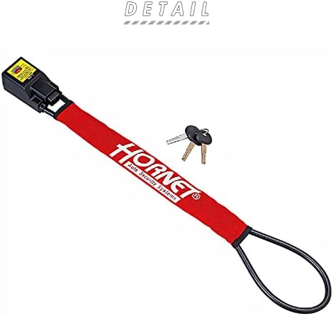 盗難防止メタルワイヤー式ハンドルロック LH-3SR【ホーネット】