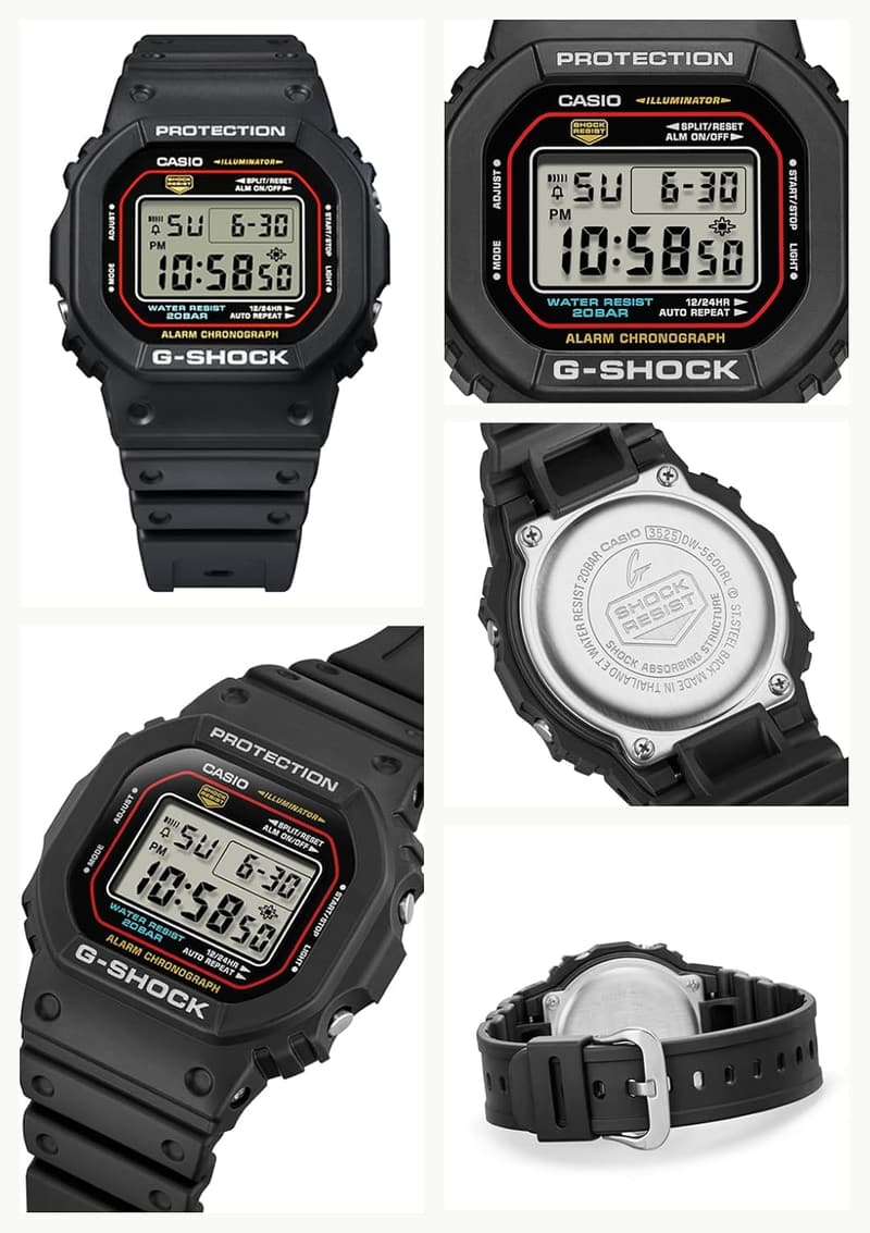 メンズ ブラック G-SHOCK DW-5600RL-1JF 腕時計【国内正規品】