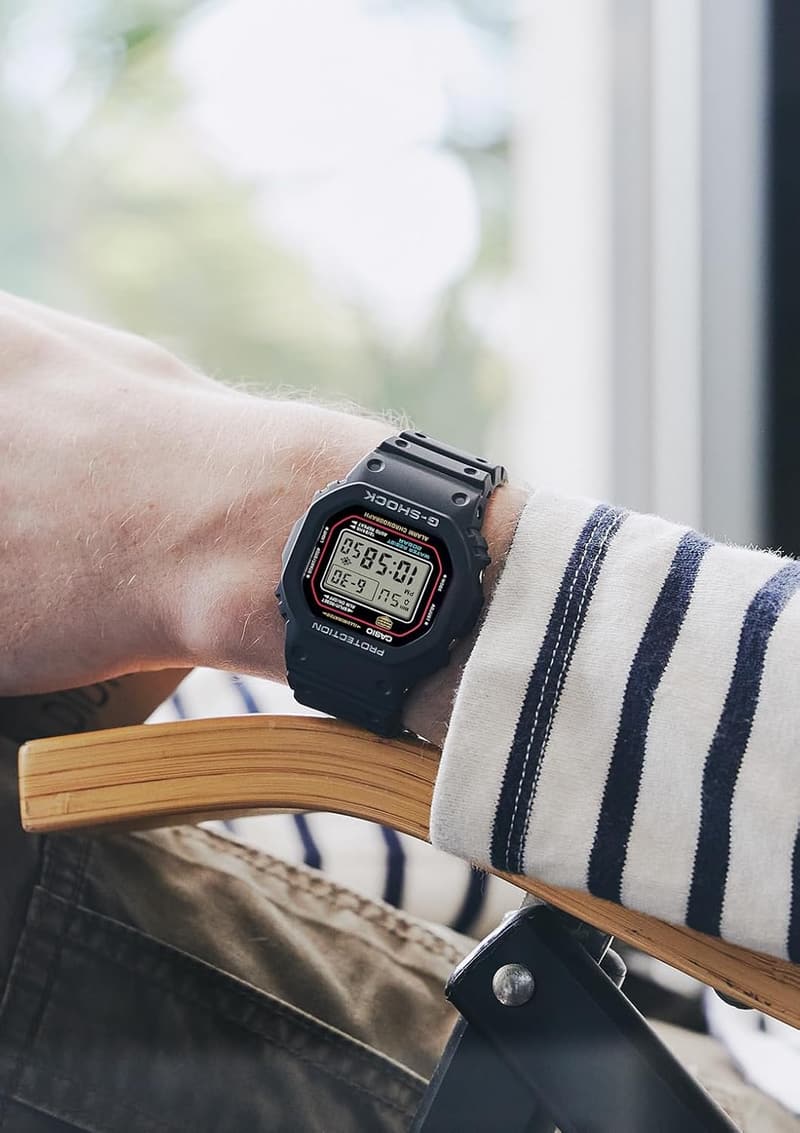 メンズ ブラック G-SHOCK DW-5600RL-1JF 腕時計【国内正規品】