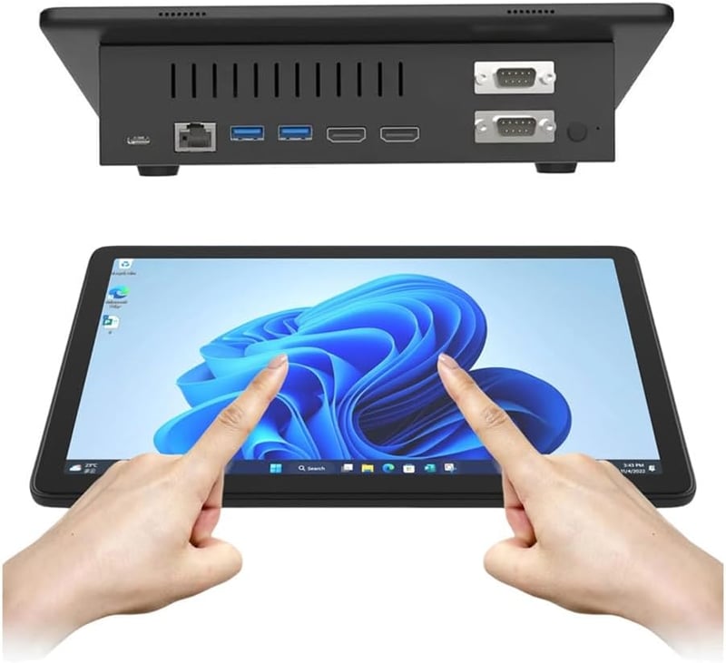 産業用ミニPC 10.1インチタッチスクリーン型 Intel Celeron J4125 Windows 10 8GB/128GB 8000mAhバッテリー