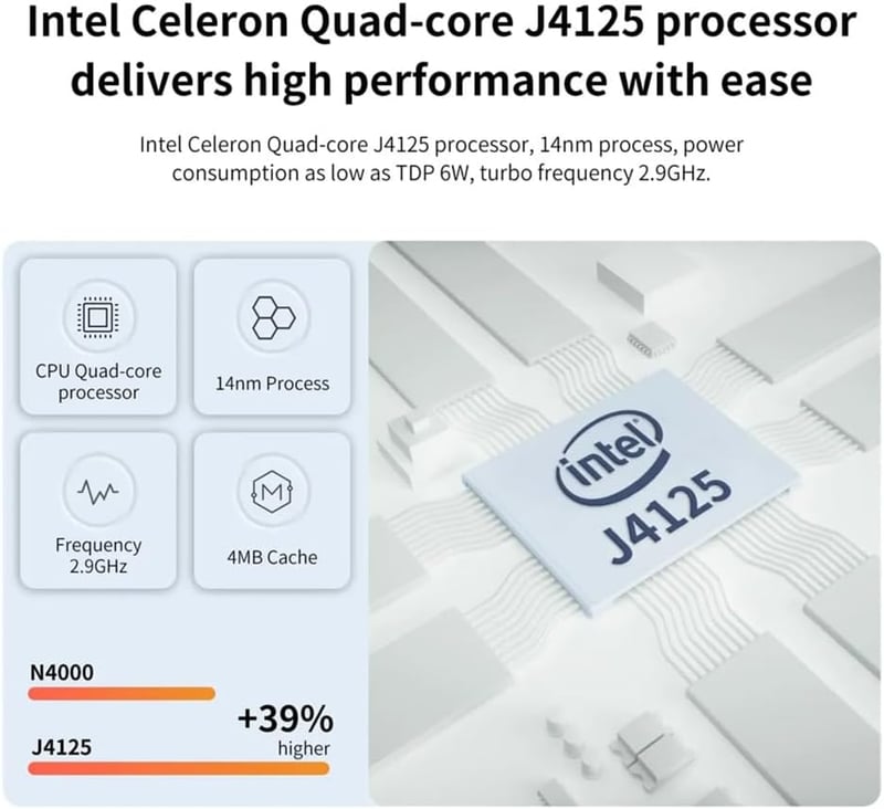 産業用ミニPC 10.1インチタッチスクリーン型 Intel Celeron J4125 Windows 10 8GB/128GB 8000mAhバッテリー