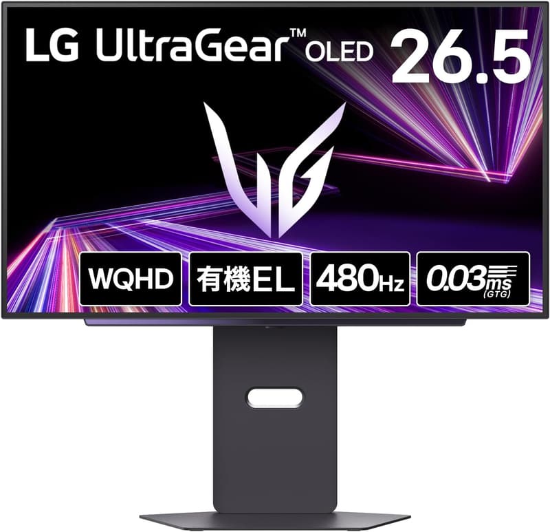 LG ゲーミングモニター 27インチ OLED UltraGear 480Hz DCI-P3 98.5% WQHD
