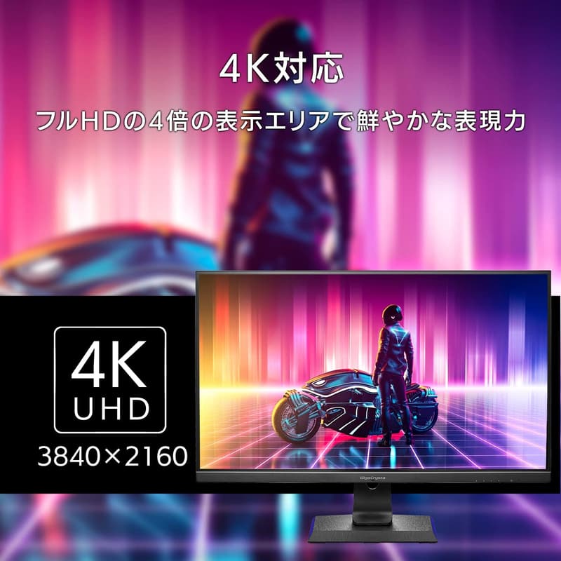 ゲーミングモニター 31.5インチ 144Hz 4K HDMI2.1 GigaCrysta PS5対応