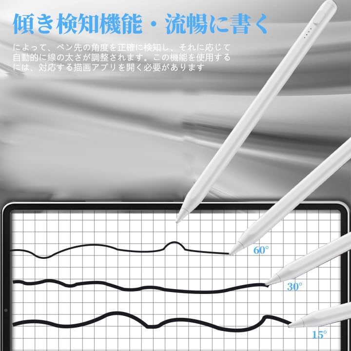 全機種対応 タッチペン 超高感度 タイプC急速充電付き 交換用ペン先3本付属 日本語取扱説明書付き
