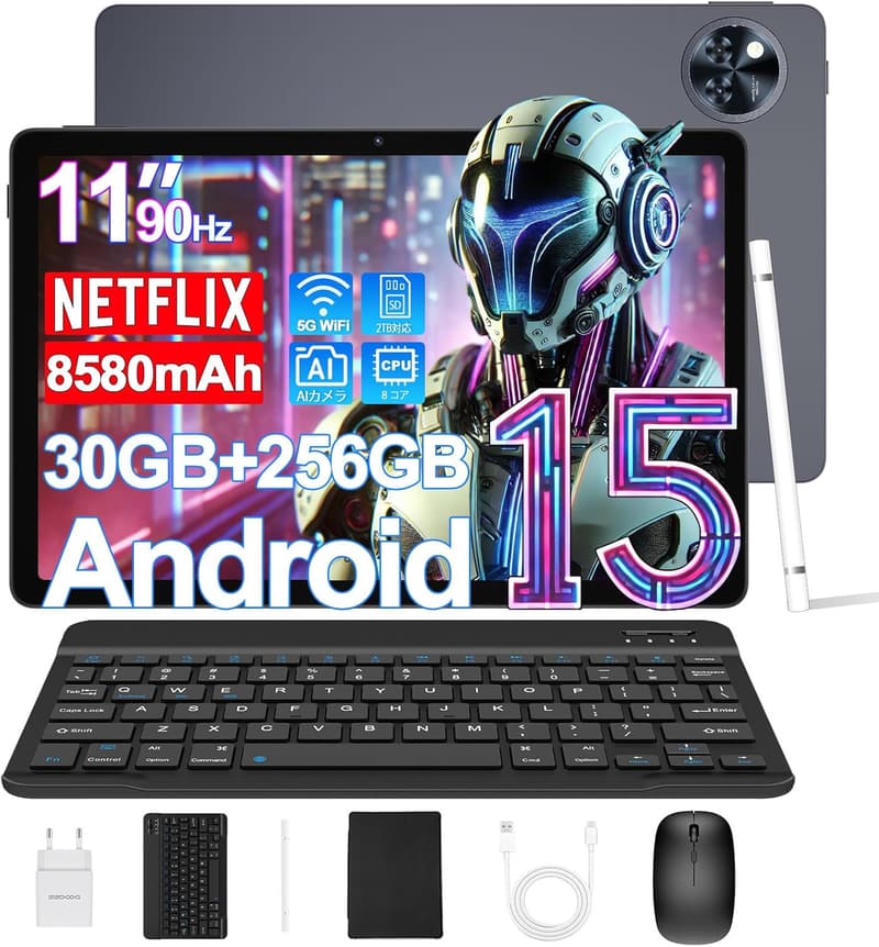 DOOGEE U11 PRO 11インチタブレット - 30GB+256GB、8コアCPU、90Hz高リフレッシュレート、8580mAhバッテリー、5G WiFi対応