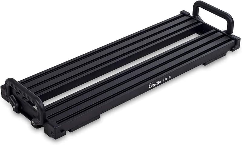 ギターエフェクター ペダルボード用クランプブロック アルミ合金バッグ付き (小) 黒