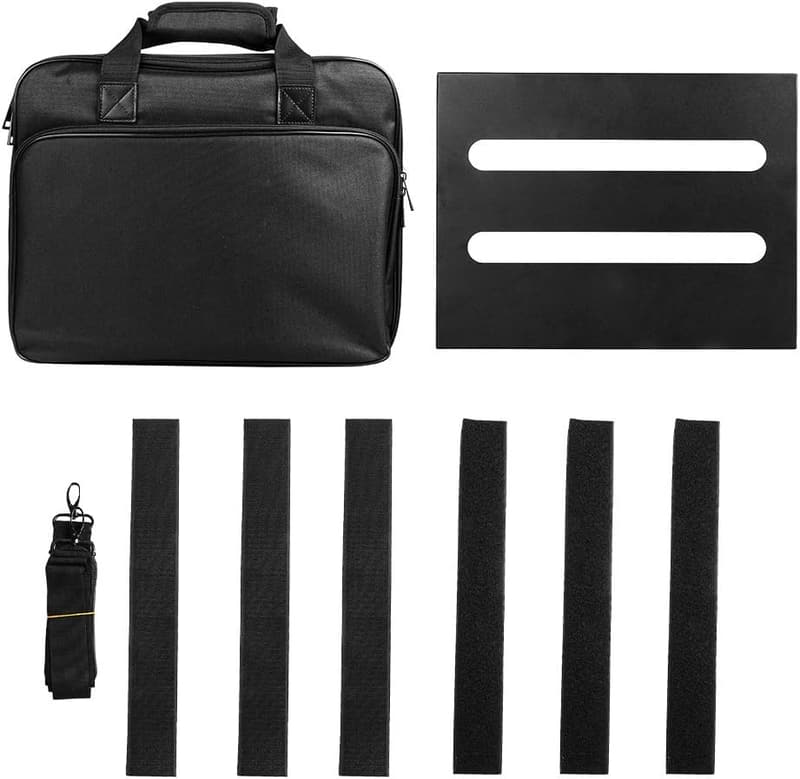 ギターエフェクターボード 軽量収納バッグ付き M-350x270x50MM