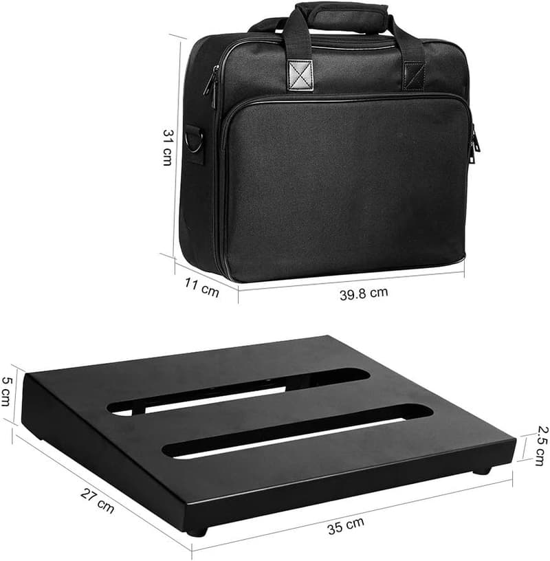 ギターエフェクターボード 軽量収納バッグ付き M-350x270x50MM