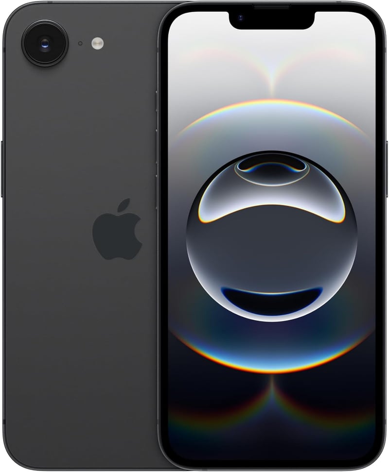 iPhone 16e 128GB SIMフリー 5G対応 ブラック - A18チップ搭載、48MPカメラ、6.1インチディスプレイ