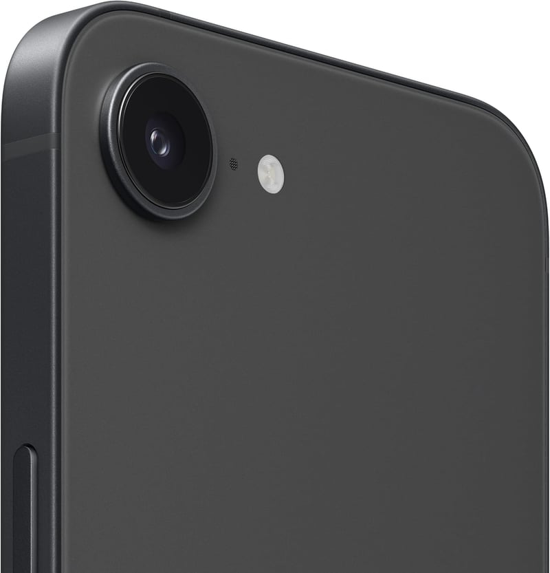 iPhone 16e 128GB SIMフリー 5G対応 ブラック - A18チップ搭載、48MPカメラ、6.1インチディスプレイ