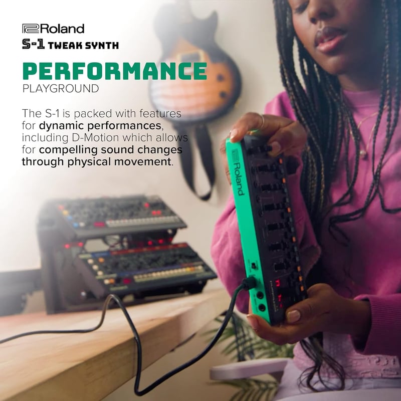 Roland S-1 ポータブルポリシンセシンセサイザー コンパクト作曲ステップシーケンサー
