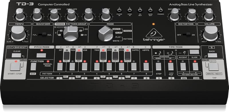 アナログベースラインシンセサイザー Behringer TD-3-BK