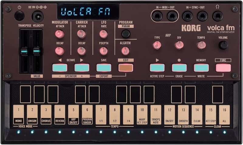 ポータブルFMシンセサイザー volca fm2（6ボイス・コーラス・リバーブ・スピーカー内蔵）