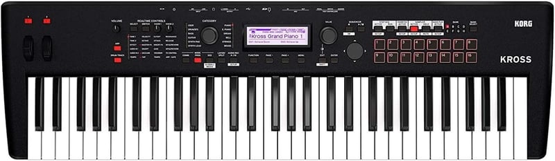 KORG KROSS2 61鍵 シンセサイザー 軽量 電池駆動 音楽制作・ライブパフォーマンス用 スーパーマットブラック