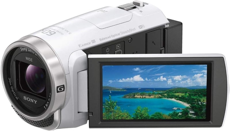 手軽に撮影できる！SONY(ソニー) 64GB内蔵メモリー ビデオカメラ Handycam HDR-CX680 ホワイト