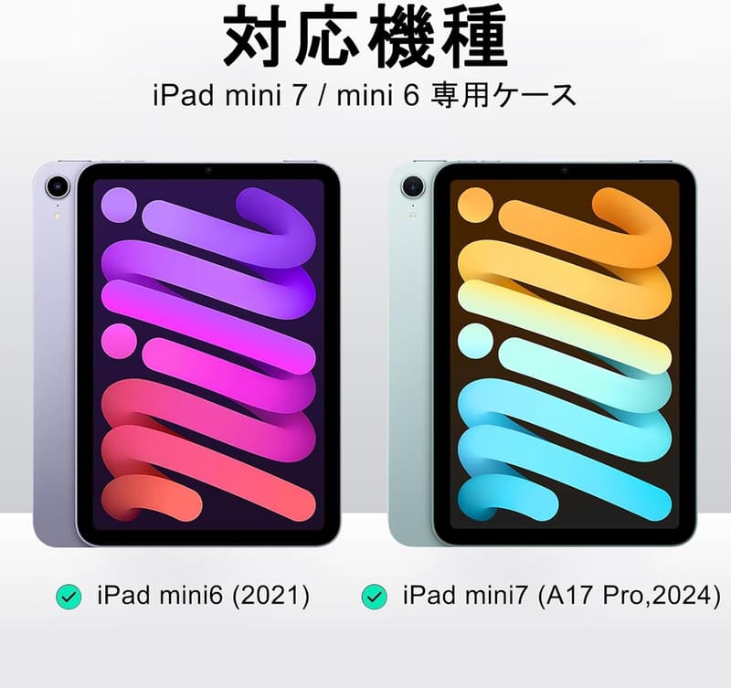 iPad Mini7/6専用クリアTPU背面カバー（8.3インチ）超軽量・薄型・耐衝撃