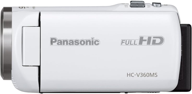 パナソニック HDビデオカメラ HC-V360MS-W 90倍ズーム 16GB ホワイト