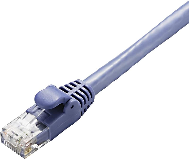 爪折れ防止コネクタ搭載エレコム CAT6A LANケーブル 5m ブルー