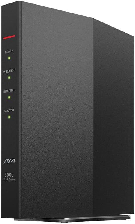 バッファロー Wi-Fi 6 ルーター AX3000 ブラック【iPhone/Nintendo Switch/PS5動作確認済】
