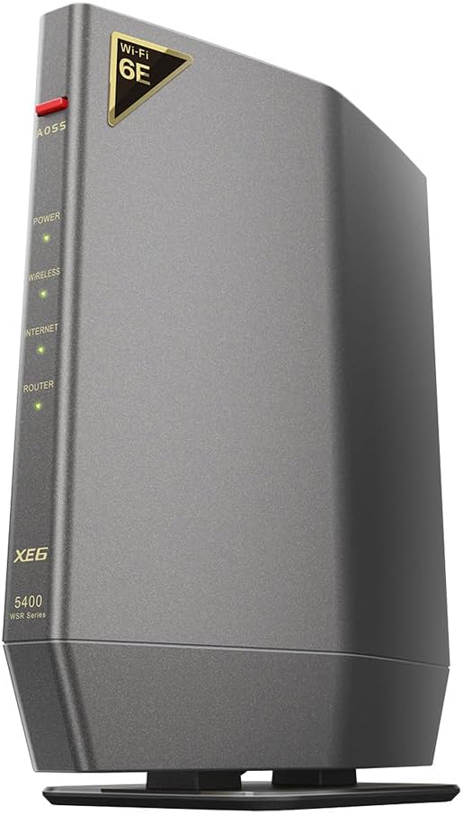 Wi-Fi 6E 対応 バッファロー トライバンドルーター 2401+2401+573Mbps 2.5Gbps 有線接続【iPhone 15/14/13/Nintendo Switch/PS5対応】