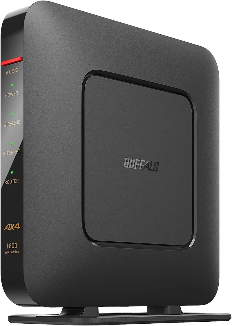 バッファロー Wi-Fi 6 無線LAN ルーター AX1800 日本製 LANケーブル付き【iPhone/PS5対応】