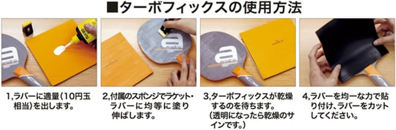 卓球ラバー用接着剤 アンドロ ターボフィックス