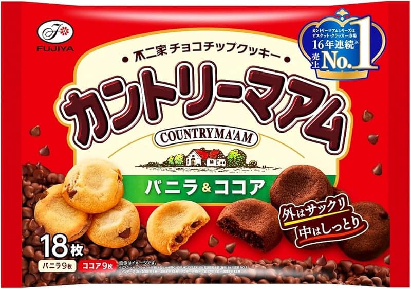 カントリーマアム バニラ＆ココア 18枚パック