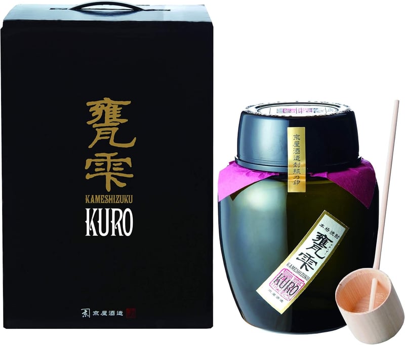 甕雫 KURO 芋焼酎 20度 1800ml 黒麹 陶器