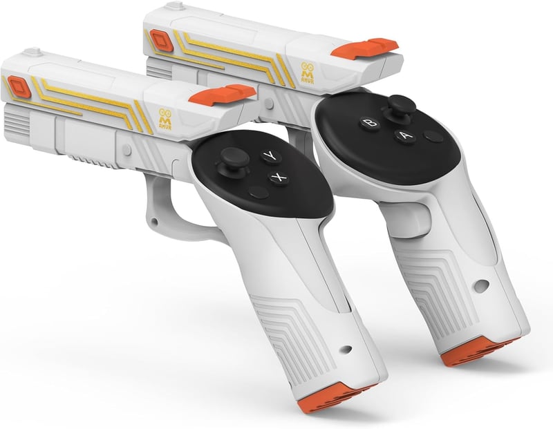 VRシューティングゲーム用ガンストック　AMVR Quest 3対応　コントローラーグリップアクセサリー