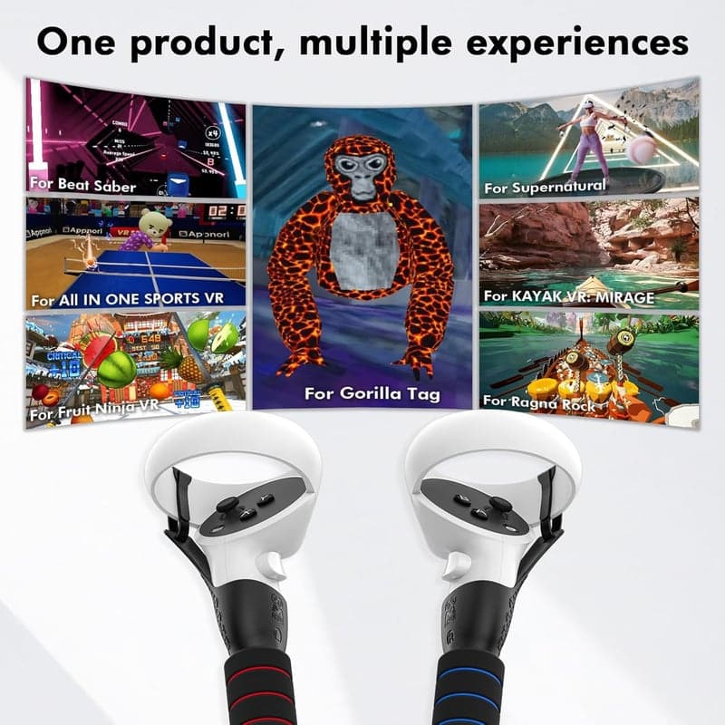 ビートセイバー用VRアクセサリー 延長ハンドル 2-in-1 グリップ (Quest 1/Quest 2/Rift S対応)
