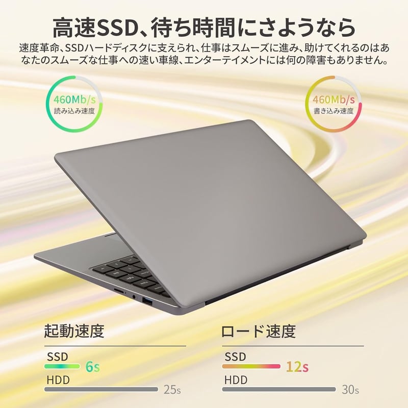Windows 11 Pro搭載14インチノートパソコン【初心者・学生・在宅勤務向け】【8GBメモリ】【128GB SSD】アイアングレー