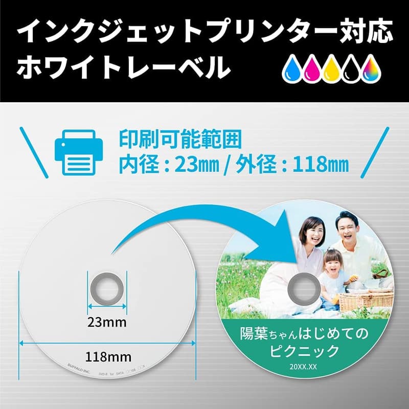 データ用 CD-R 1回記録用 700MB ホワイトレーベル 50枚スピンドル