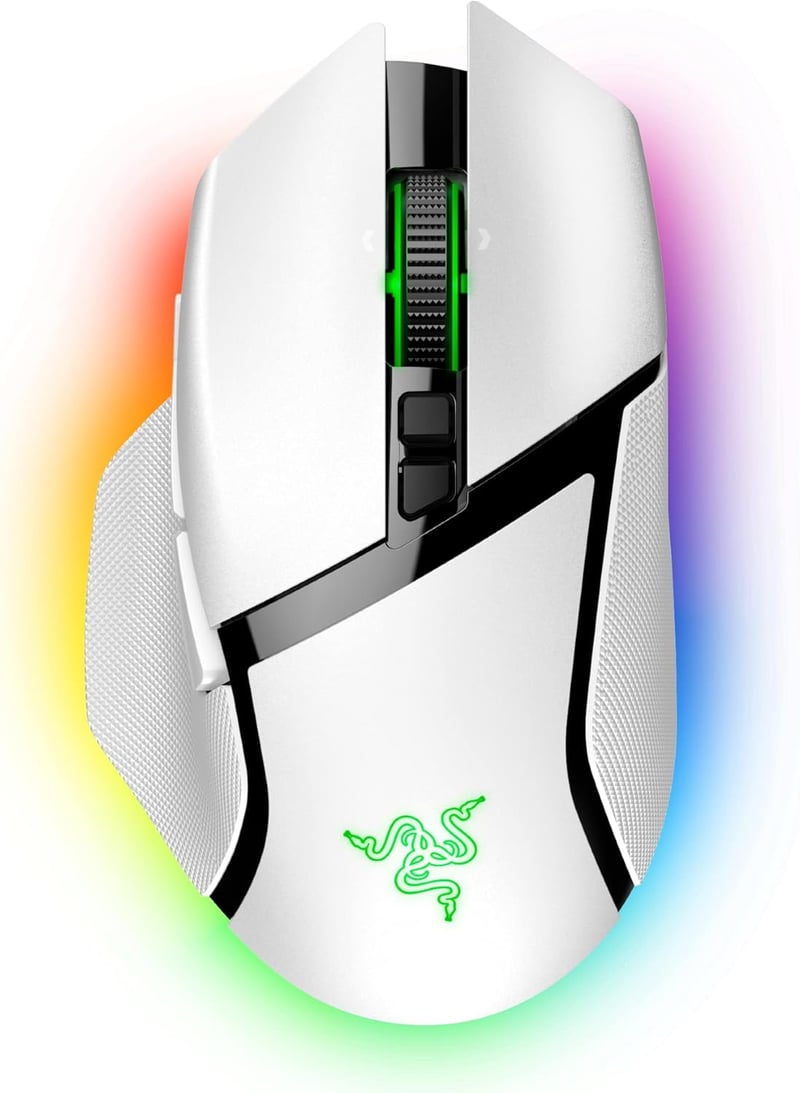 Razer Basilisk V3 Pro White ゲーミングマウス ワイヤレス Bluetooth 30,000DPI【日本正規代理店保証】