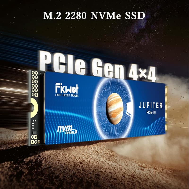 Fikwot FX991 4TB NVMe M.2 SSD PCIe Gen4x4 PS5対応 7300MB/s 5年保証