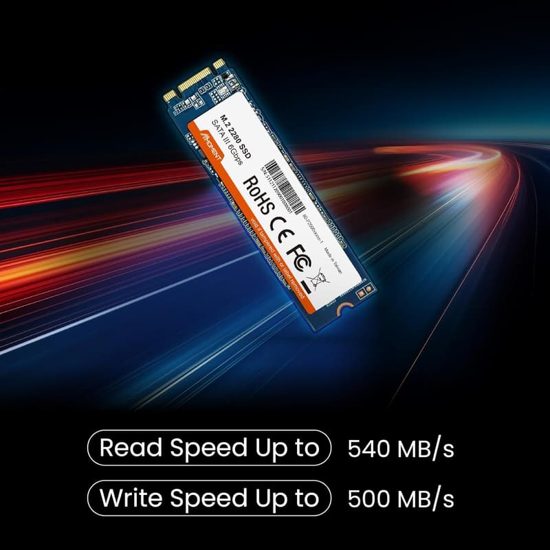 MMOMENT MS25 512GB M.2 SATA SSD 2280 (最大読込速度500MB/s)